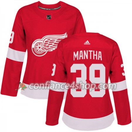 Adidas Maillot de Hockey Detroit Red Wings Anthony Mantha 39 2017-2018 Rouge Authentic - Femme